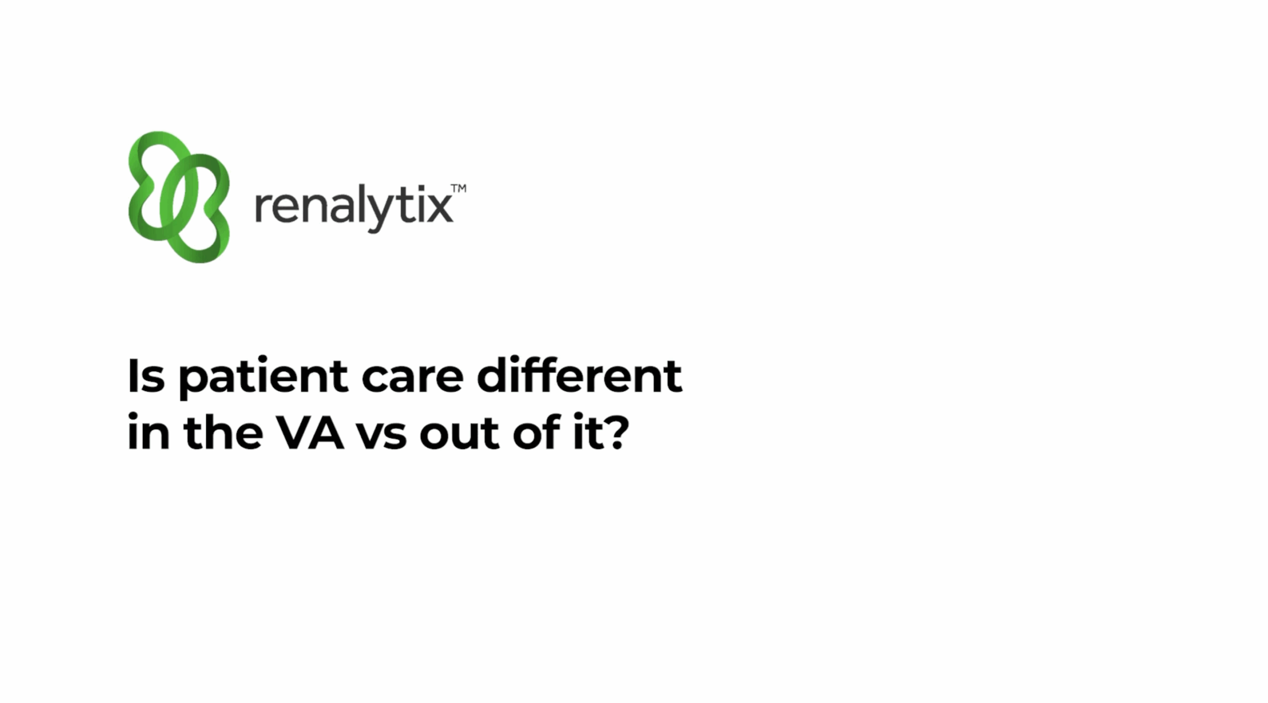 How does patient care differ from within a hospital system vs a VA environment?