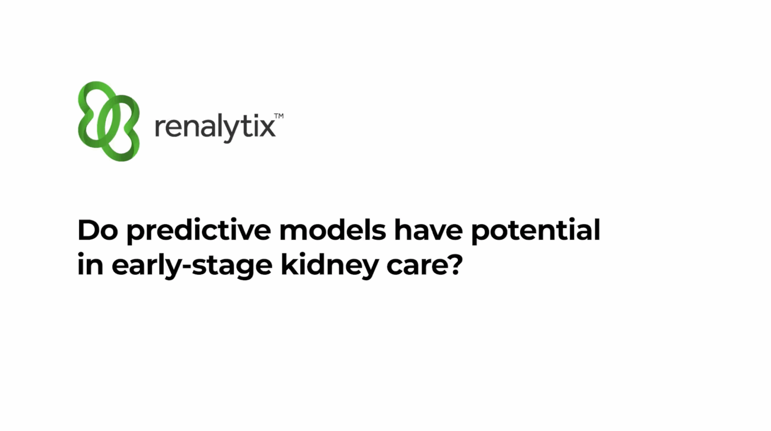 Do predictive models have potential in early-stage kidney care?