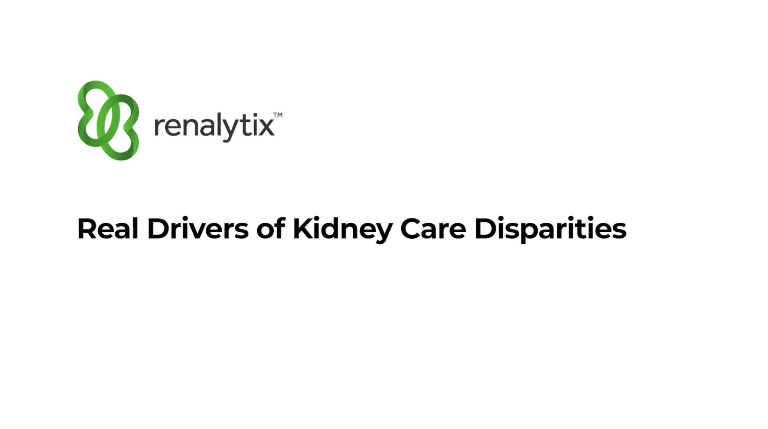 Real Drivers of Kidney Care Disparities